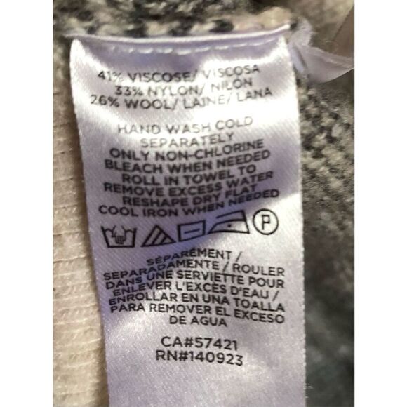 Loft Leopard Turtleneck Wool Blend Sweater Dress size L - Picture 12 of 12